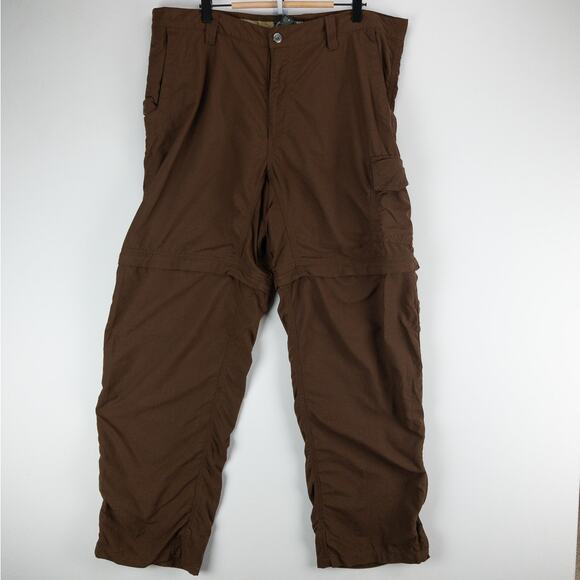 Mountain Khakis Cargo Pants Men's 40x32 Brown Nylon Convertable Granite Creek - Picture 4 of 15